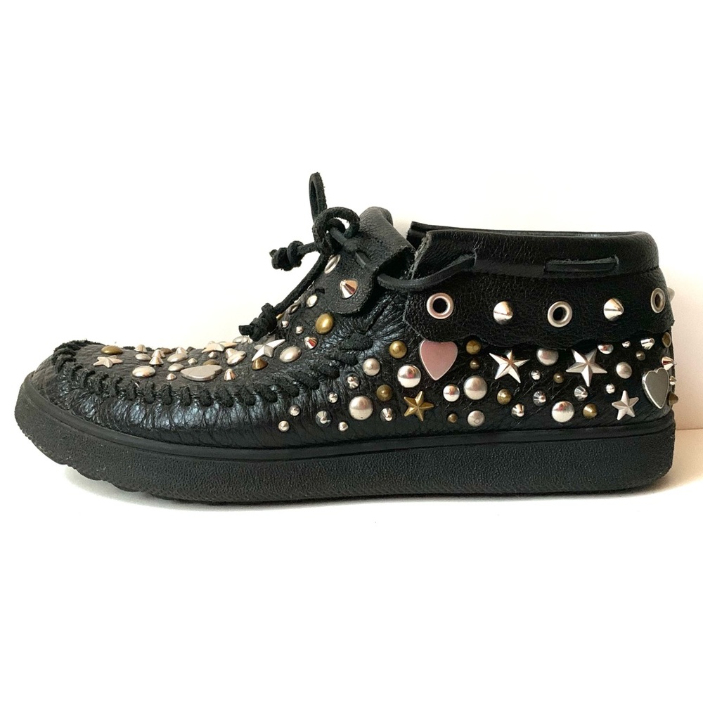 Coach Studded Ankle Moccassin Sneaker